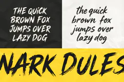Nark Dules Expressive Urban Bold Brush Font Product Image 5