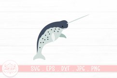 Narwhal Clipart Design | Sea Creature Clipart Product Image 1