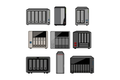 Network attached storage devices for data management concept Product Image 1