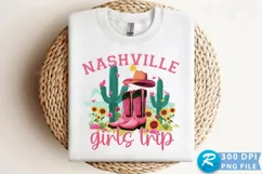 Nashville Girls Trip Sublimation PNG Product Image 1