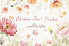 Meadow Borders Png Flowers Png Floral Borders Wild Flowers Product Image 1