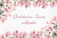 Rhododendron clipart Blush Floral Clipart Rhododendron Png Product Image 1