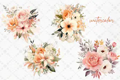 Lily Flowers Clipart Lily Bouquets Png Watercolor Lily Png Product Image 2