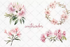 Rhododendron clipart Blush Floral Clipart Rhododendron Png Product Image 2