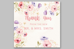 Dusty Pink Flowers Clipart Watercolor blush flowers clipart Product Image 3
