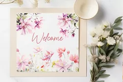 Watercolor Dusty Pink Flowers Clipart Joanna Flowers Png Product Image 3