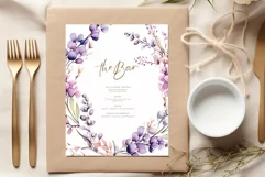 Watercolor Lilac Flowers Png Lilac Branches Purple Flowers Product Image 3