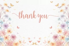 Dusty Pink Flowers Clipart Watercolor Blush Flowers Clipart Product Image 3