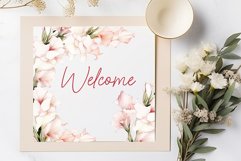 Watercolor Pink Flowers Clipart Gladiolus flowers clipart Product Image 3