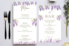 Watercolor Wisteria Clipart Wisteria Branches Purple Flowers Product Image 3