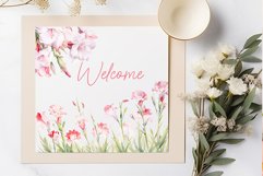Watercolor Pink Flowers Clipart Gladiolus flowers clipart Product Image 3
