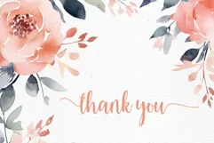 Dusty Pink Flowers Clipart WATERCOLOR AESTHETIC FLOWERS PNG Product Image 3