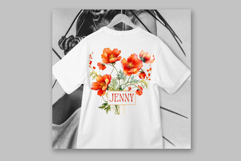 Dark Orange Flowers Clipart Watercolor flowers Water Avens Product Image 3