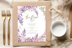Watercolor Wisteria Clipart Wisteria Branches Purple Flowers Product Image 4