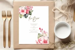 Begonia Flowers Clipart Watercolor Flowers Red Flowers Png Product Image 4