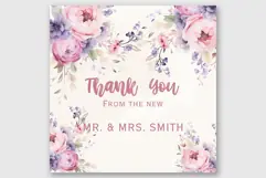 Dusty Pink Flowers Clipart Watercolor blush flowers clipart Product Image 2