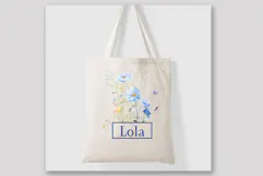 Wild Blue Flowers Clipart Spring Flowers PNG Watercolor Png Product Image 4