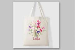 Watercolor Summer Flowers clipart Meadow Flowers Premade Product Image 4