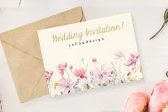 Watercolor Dusty Pink Flowers Clipart Joanna Flowers Png Product Image 4