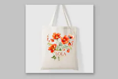 Dark Orange Flowers Clipart Watercolor flowers Water Avens Product Image 4