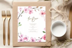 Watercolor Pink Flowers Wild Pink Floral Clipart Product Image 5
