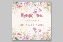 Pink Garden flowers Clipart Spring Flowers PNG Watercolor Product Image 5