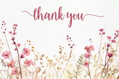 Dusty Pink Flowers Clipart Watercolor Blush Flowers Clipart Product Image 5
