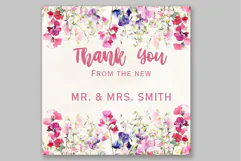 Watercolor Summer Flowers clipart Meadow Flowers Premade Product Image 5