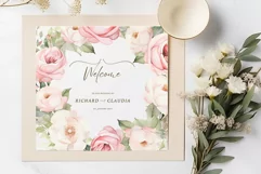 Watercolor roses clipart Blush Floral Clipart Dusty Rose Png Product Image 5