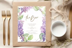 Watercolor Lilac Flowers Png Lilac Branches Purple Flowers Product Image 4