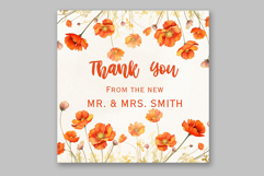Dark Orange Flowers Clipart Watercolor flowers Water Avens Product Image 5