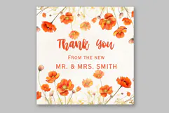 Dark Orange Flowers Clipart Watercolor flowers Water Avens Product Image 5