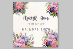 Watercolor Garden Flowers clipart Pink Roses Clipart Spring Product Image 5