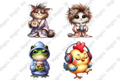 Quirky Humor Animal Sublimation Clipart Product Image 1