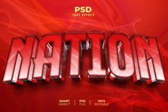 Nation 3D editable text effect Product Image 1