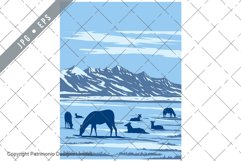 Wapiti at National Elk Refuge in Jackson Hole Wyoming WPA Product Image 1