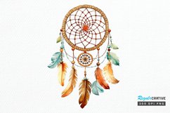 Native American Dreamcatcher Watercolor PNG Clipart Product Image 1