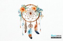 Native American Dreamcatcher Watercolor PNG Clipart Product Image 1