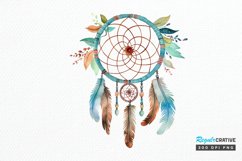 Native American Dreamcatcher Watercolor PNG Clipart Product Image 1