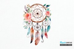 Native American Dreamcatcher Watercolor PNG Clipart Product Image 1