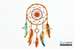 Native American Dreamcatcher Watercolor PNG Clipart Product Image 1