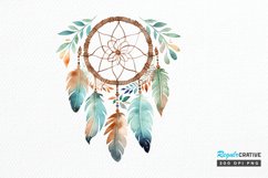 Native American Dreamcatcher Watercolor PNG Clipart Product Image 1