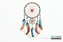 Native American Dreamcatcher Watercolor PNG Clipart Product Image 1