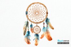Native American Dreamcatcher Watercolor PNG Clipart Product Image 1