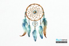 Native American Dreamcatcher Watercolor PNG Clipart Product Image 1