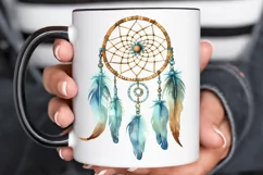 Native American Dreamcatcher Watercolor PNG Clipart Product Image 2