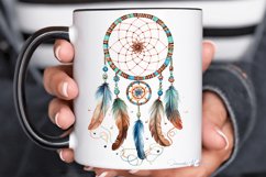 Native American Dreamcatcher Watercolor PNG Clipart Product Image 2