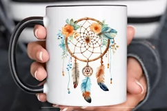 Native American Dreamcatcher Watercolor PNG Clipart Product Image 2
