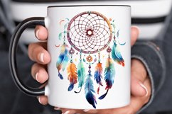 Native American Dreamcatcher Watercolor PNG Clipart Product Image 2