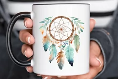 Native American Dreamcatcher Watercolor PNG Clipart Product Image 2
